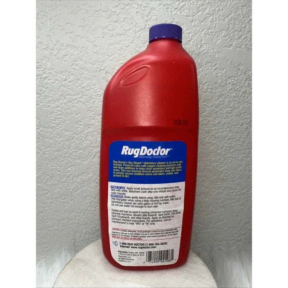 $21 🌙 Rug Doctor Oxy-Steam Upholstery Cleaner NEW 32oz